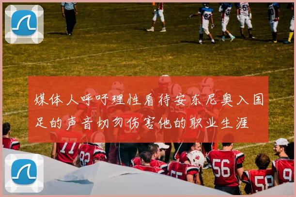 媒体人呼吁理性看待安东尼奥入国足的声音切勿伤害他的职业生涯